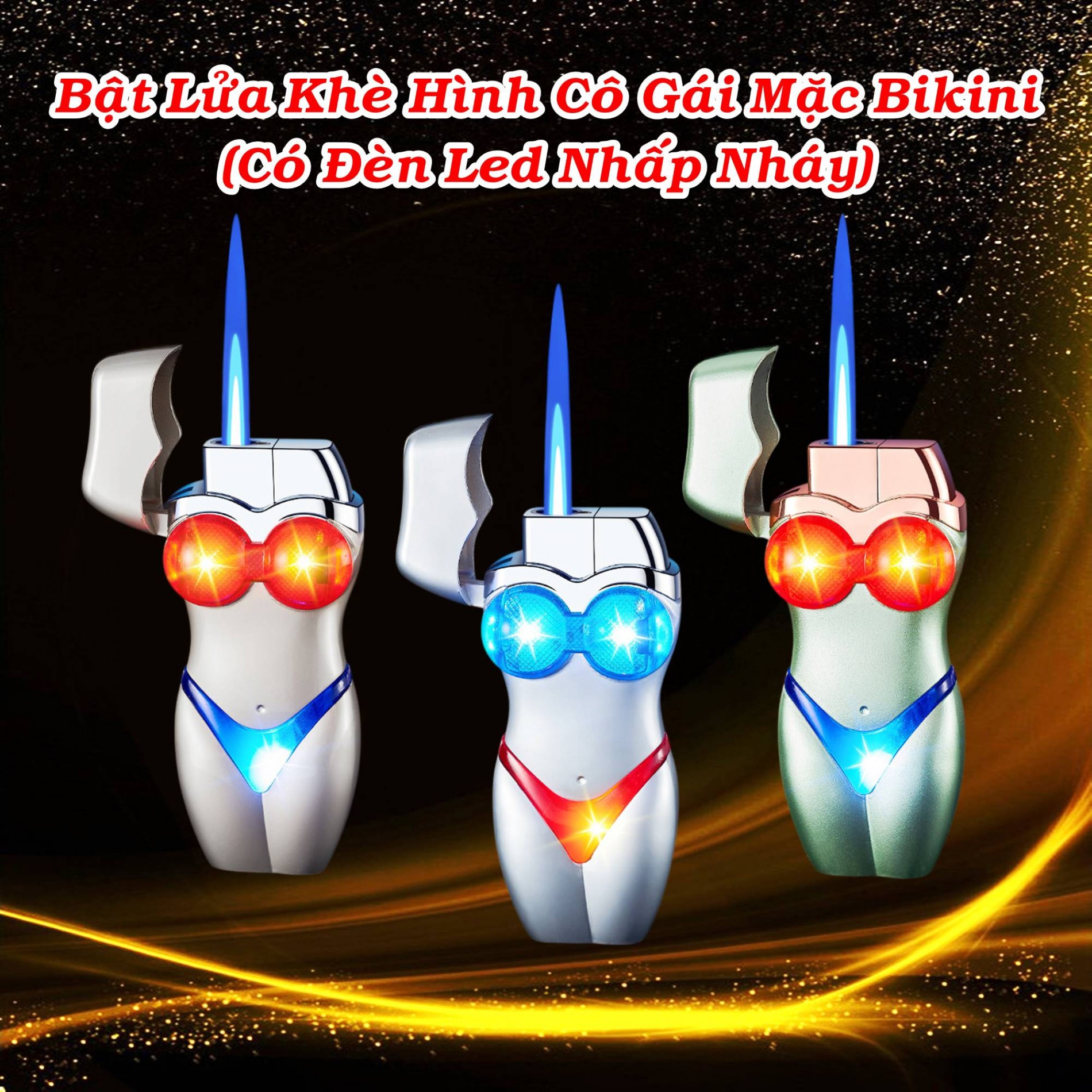 HỘP QUẸT BẬT LỬA GA KHÒ HÌNH CÔ GÁI BIKINI THIẾT KẾ KÈM ĐÈN NHẤP NHÁY ĐỘC LẠ JENSHOP Giá 69,000 Đồng*Miễn phí vận chuyển