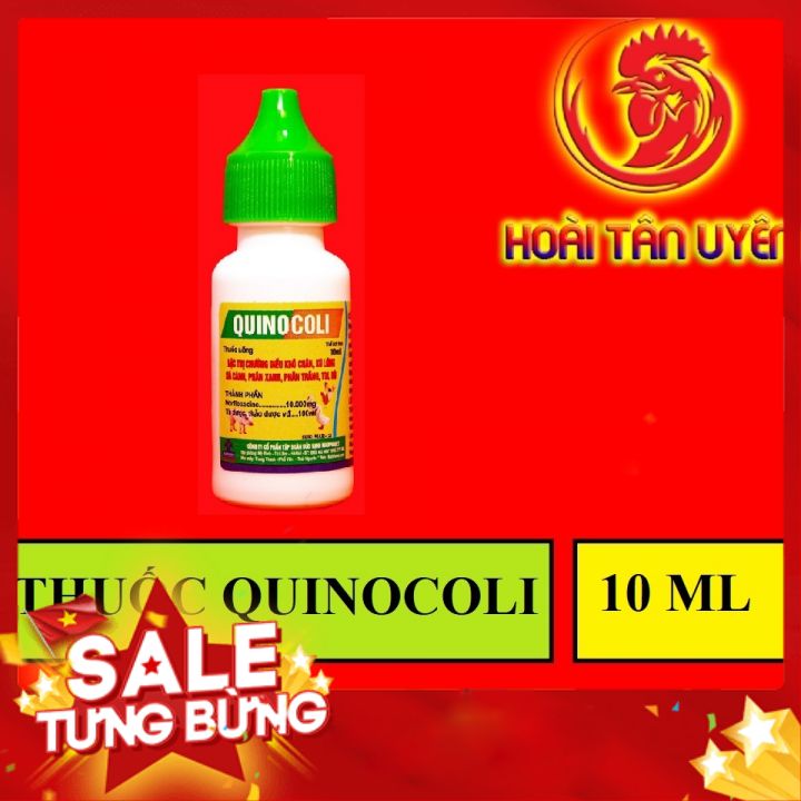 QUINOCOLI phân xanh, phân trắng cho gà đá 10ml