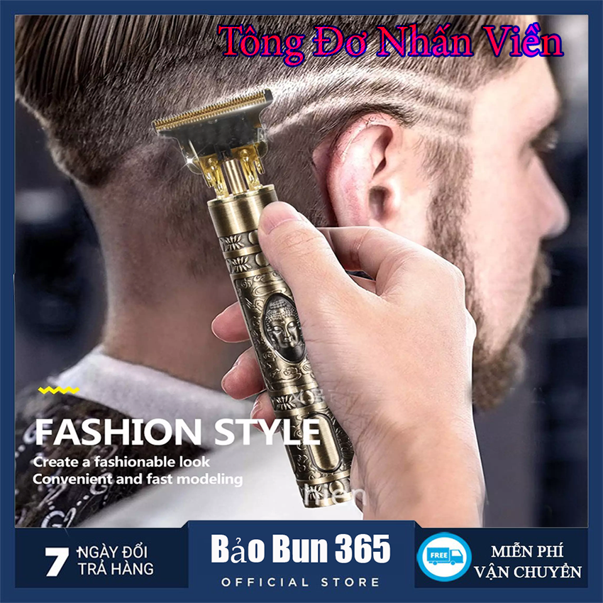TÔNG ĐƠ CẮT TÓC CHẤN VIỀN VINTAGE T9 CAO CẤP SALON VÀ GIA ĐÌNH CÔNG SUẤT MẠNH MẼ PIN KHỦNG 1200 MAH DÙNG ĐƯỢC CHO MỌI LỨA TUỔI. Bảo Hành 6 tháng Miễn Phí.