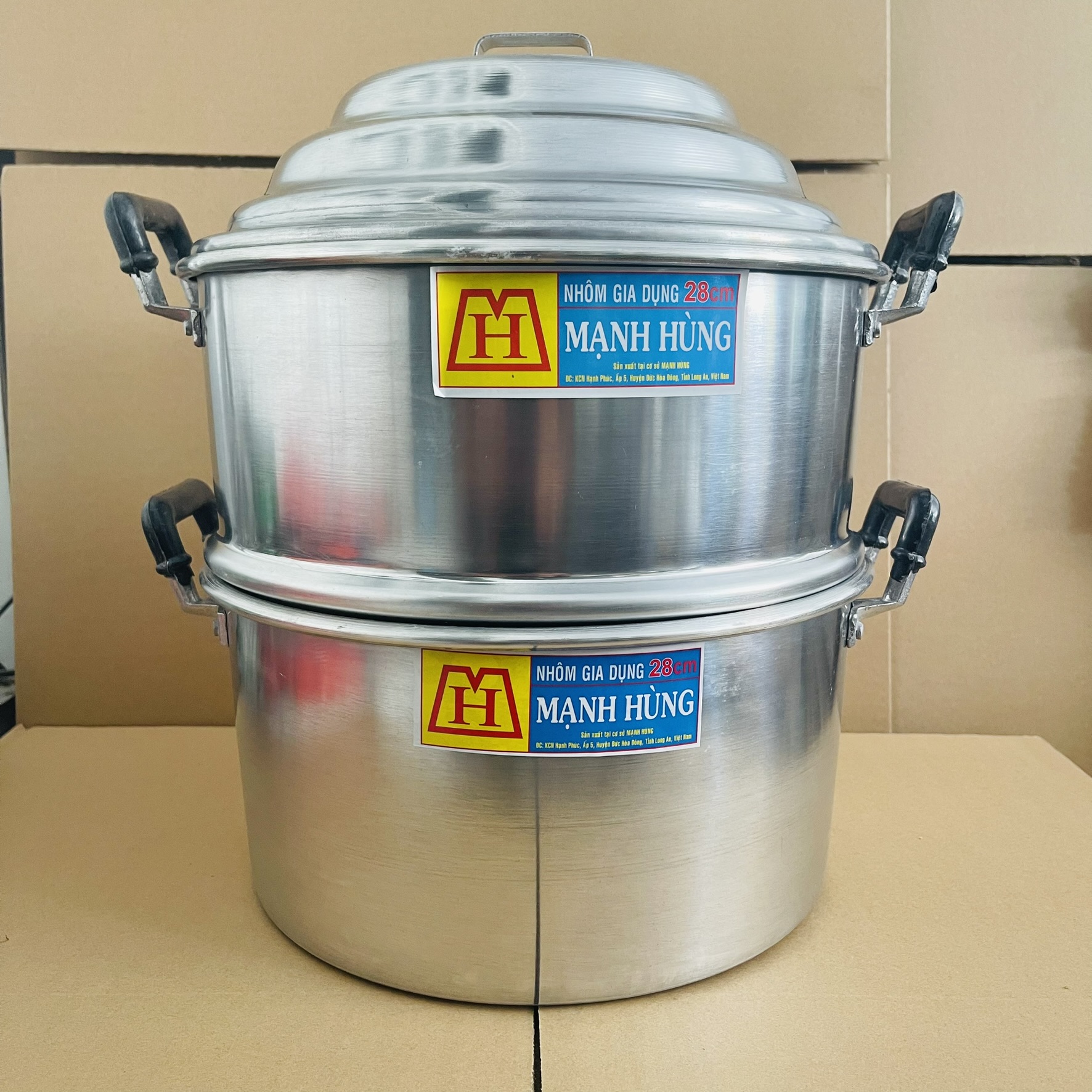 Manh Hung Premium 2-Deck Steamer Size 22cm - 24cm - 26cm 28cm - Steaming Bowl 22cm - 24cm - 26cm 28cm