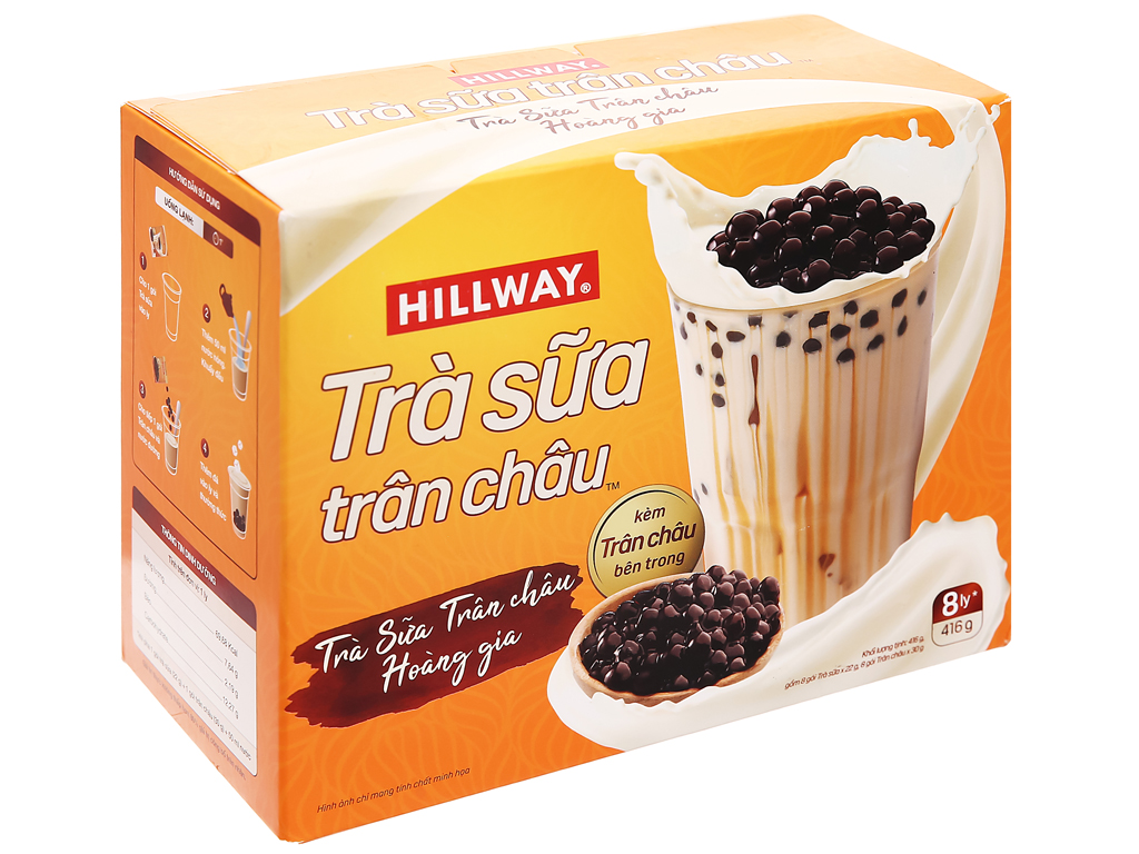 Trà sữa trân châu Hillway hộp 260g (5 gói)