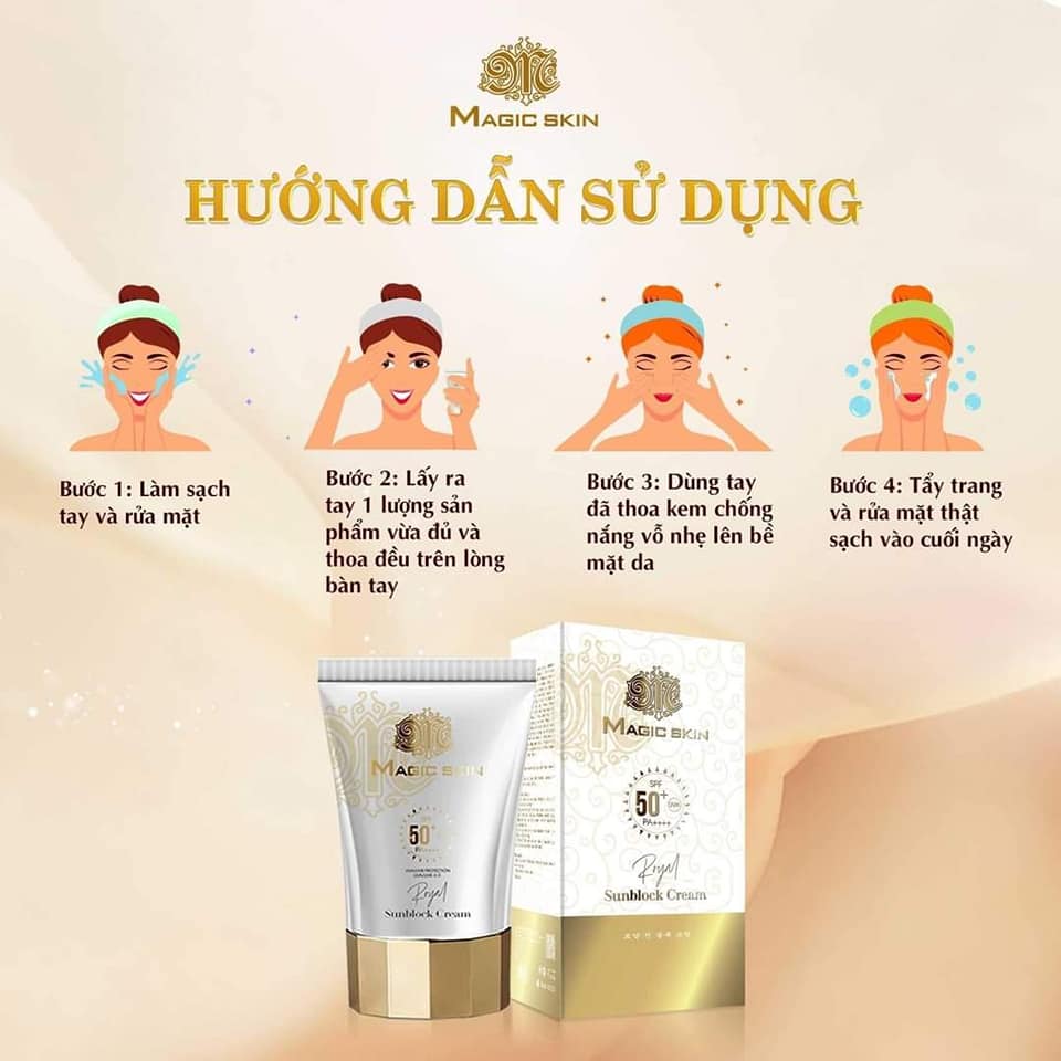 Kem chống nắng thảo dược Magic Skin - Royal SunBlock Cream