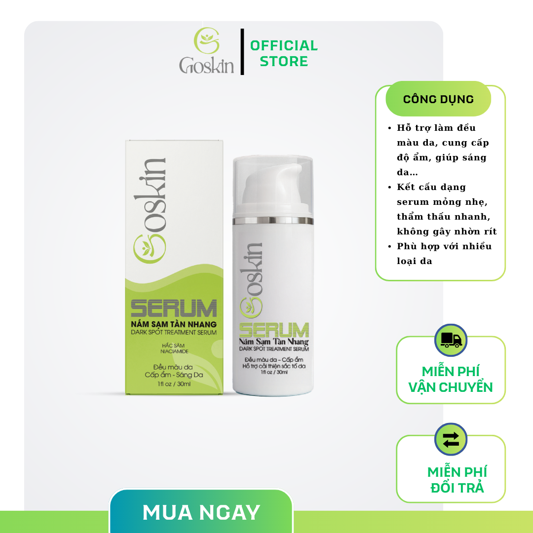 Serum nám sạm tàn nhang 30ml Goskin