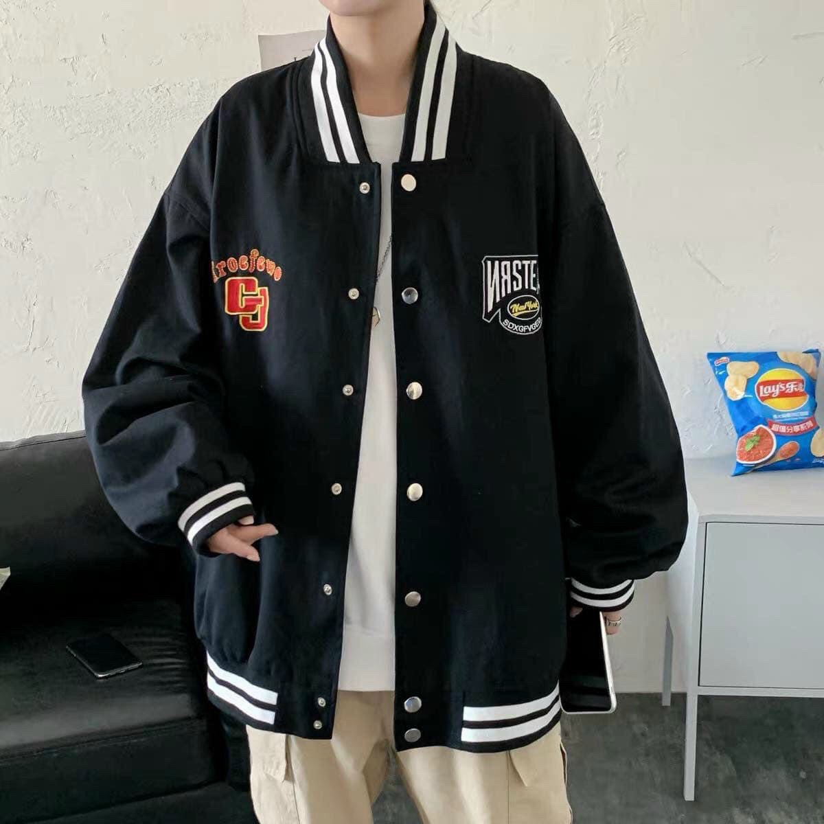 Áo khoác dù nam nữ gj kiểu bomber unisex ullzang