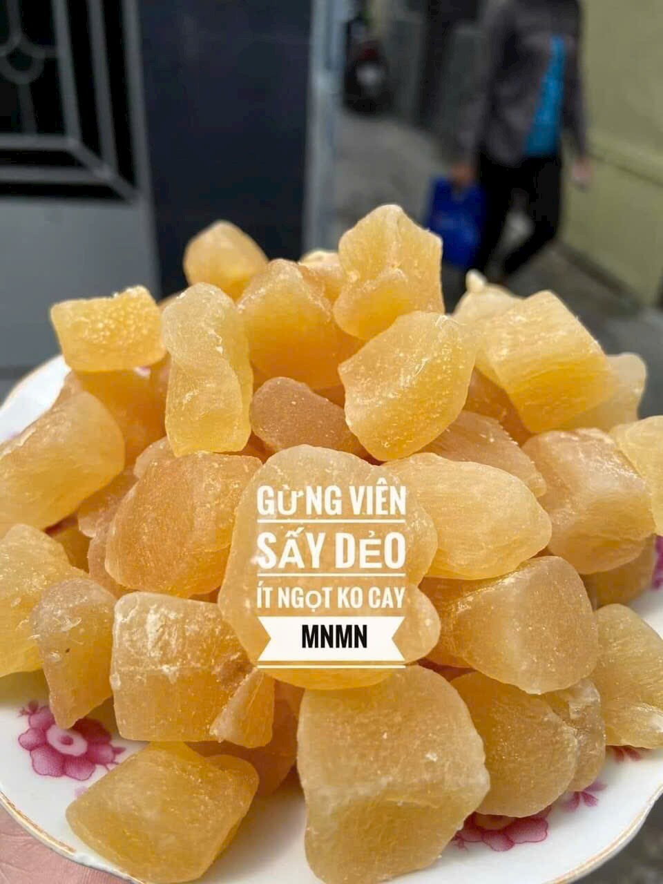 Mứt gừng viên sấy dẻo 500gr