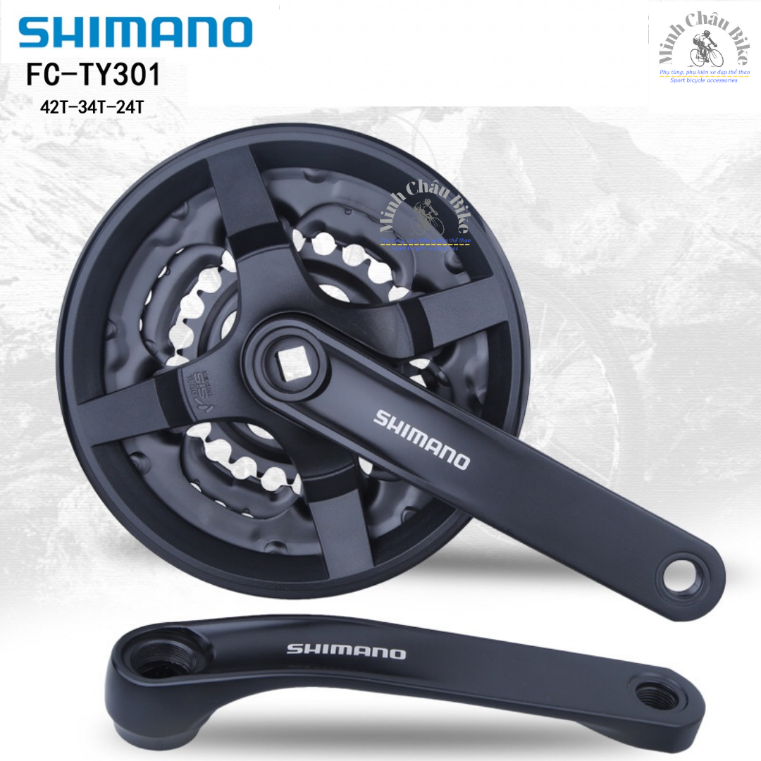 Đùi đĩa xe đạp shimano fc - ty301 170l