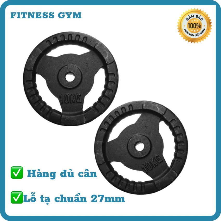 Bộ 2 bánh tạ gang 10kg