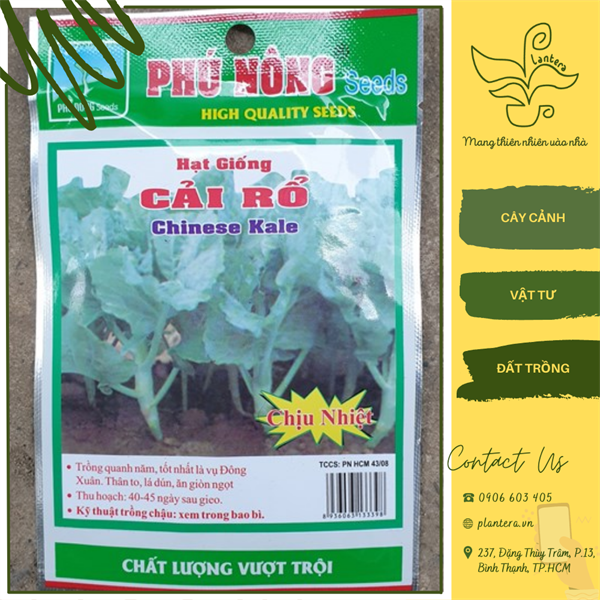 Hạt giống phú nông - cải rổ gói 10g - hạt giống - rau ăn lá