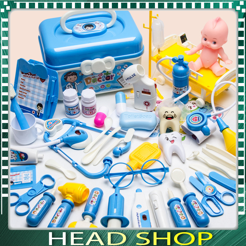 Đồ chơi bác sĩ 23 chi tiết, bộ hộp trò chơi bác sĩ loại to nhiều món cho trẻ headshop