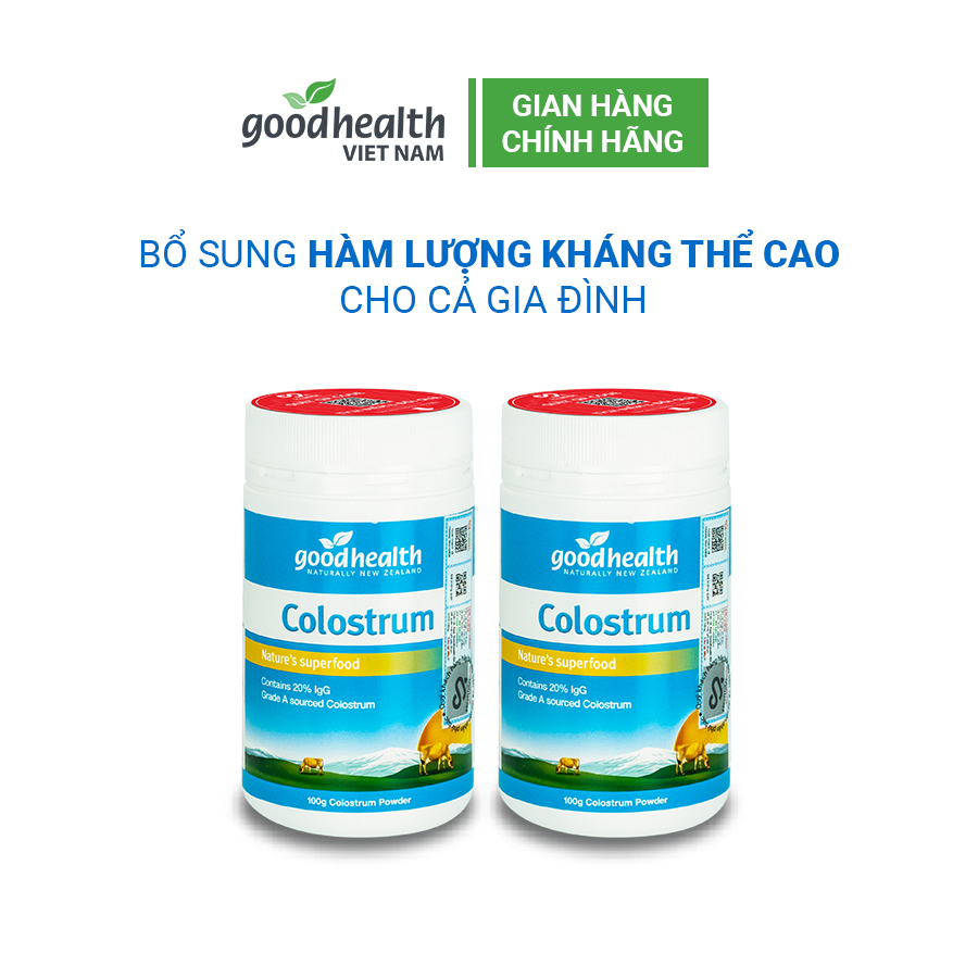 Combo 2 hộp - sữa non goodhealth colostrum 100g - nhập khẩu chính hãng new zeland