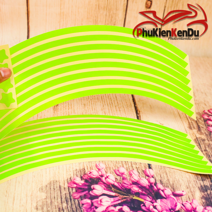 Tem viền mâm xe máy phản quang