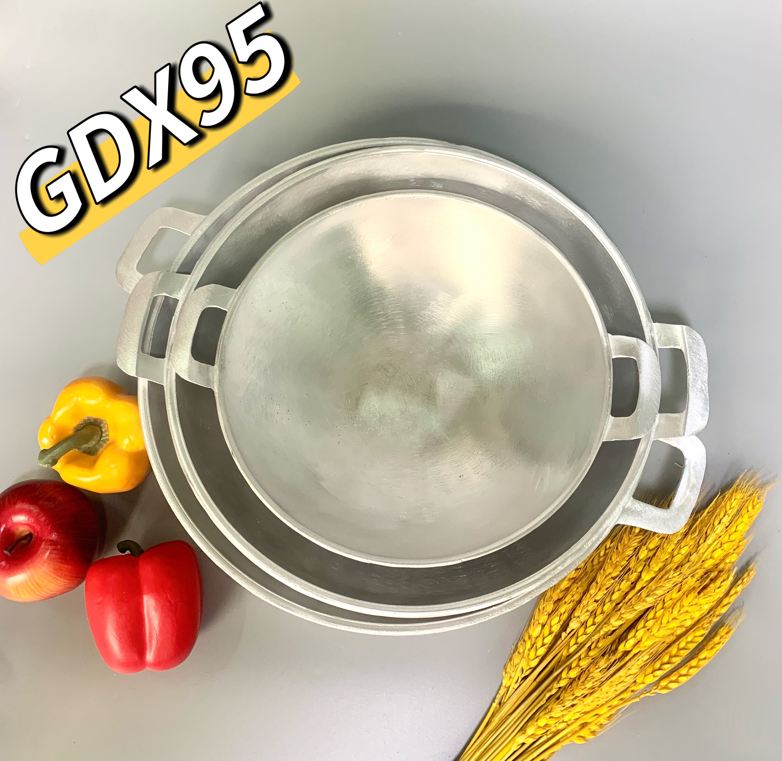 Chảo gang miên đúc chống dính tự nhiên siêu bóng