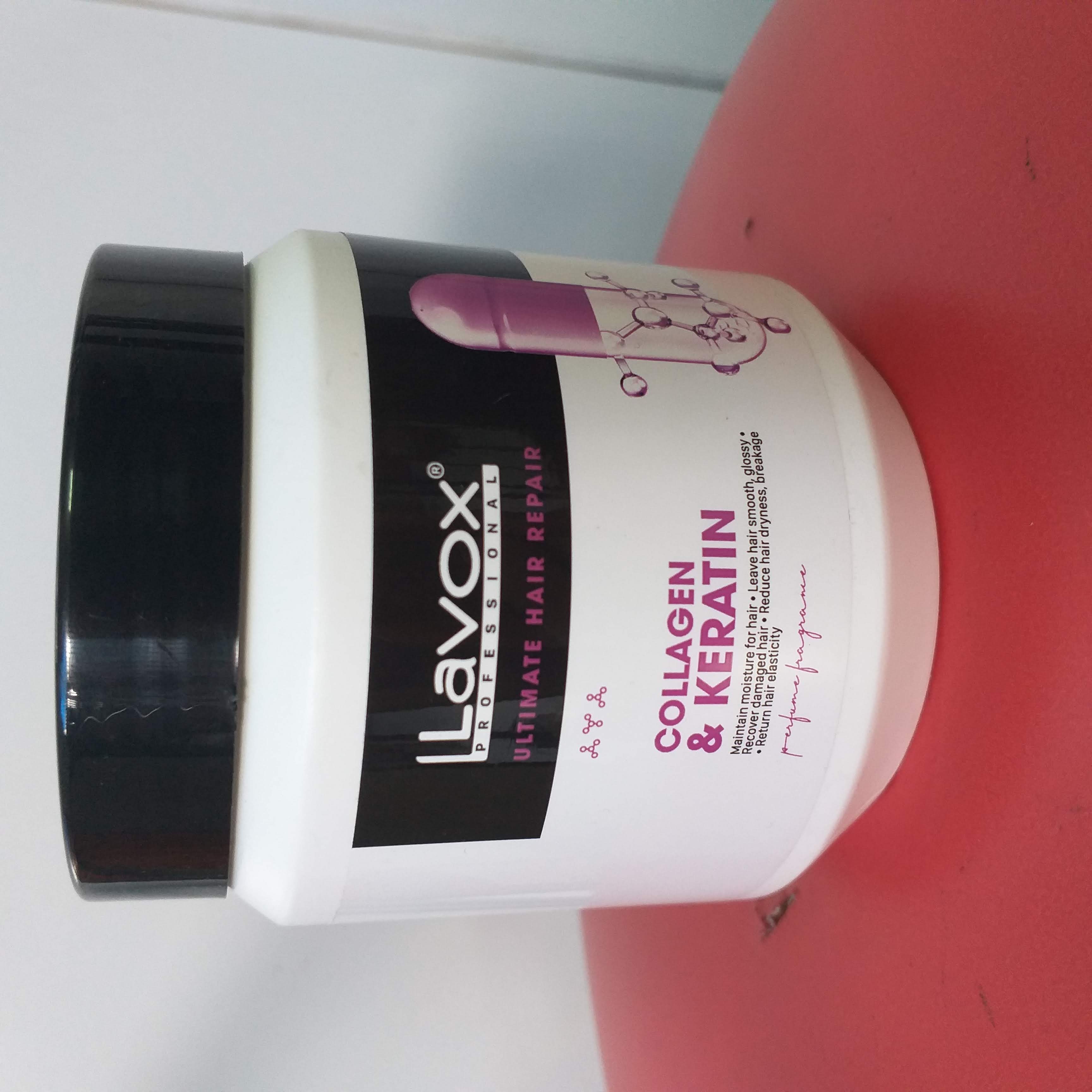 Hấp dầu phục hồi tóc – collagen, keratin lavox 500ml
