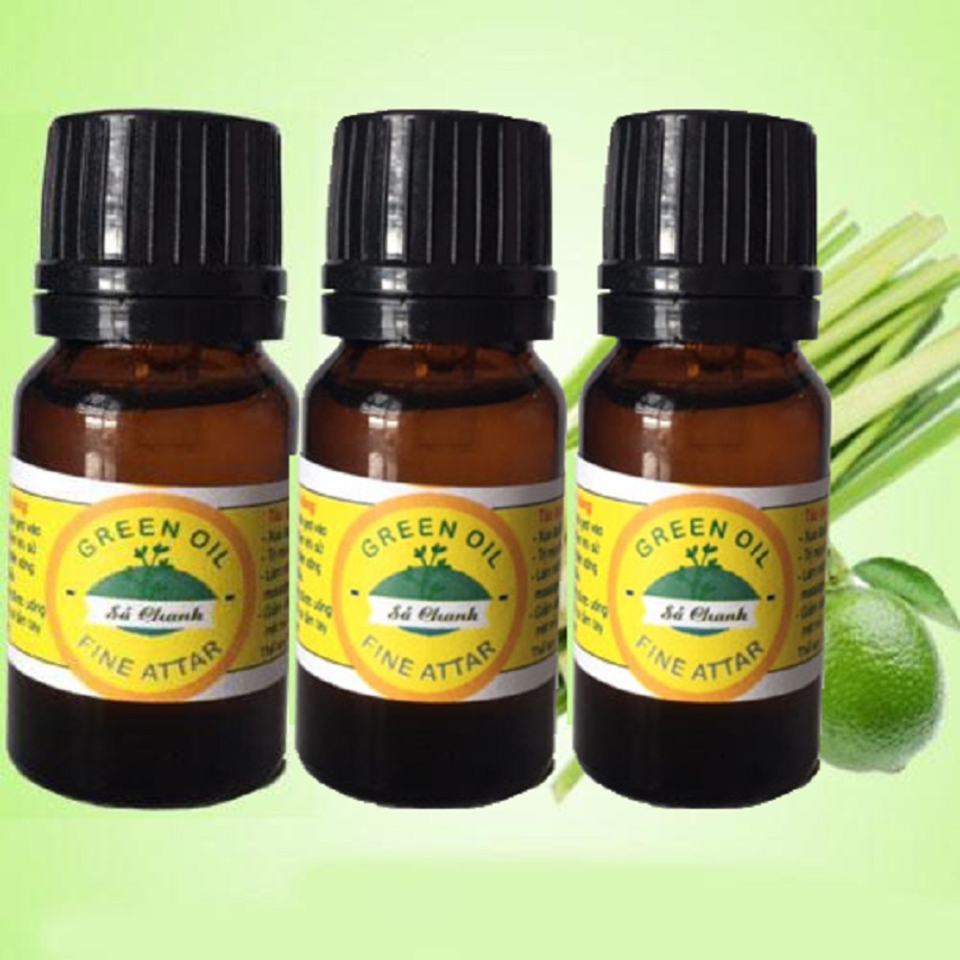 Combo 3 lọ tinh dầu xả chanh 10ml đa tác dụng, dùng cho đèn xông tinh dầu, các loại máy xông tinh dầu, máy khuếch tán tinh dầu, máy phun sương, máy tạo ẩm-FUNNY TIMES.