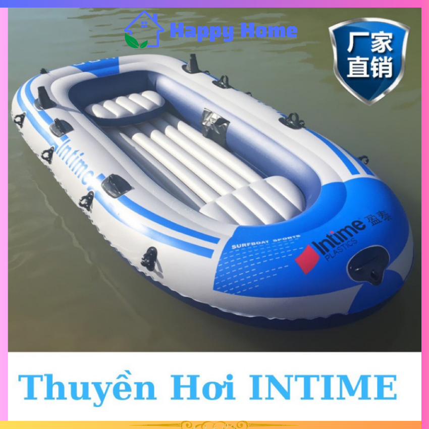Thuyền hơi Intime, thuyền dã ngoại 2 kích thước, thuyền câu cá đi picnic camping, Thuyền giành cho 2-4 người , Thuyền hơi câu cá - HAPPY HOME