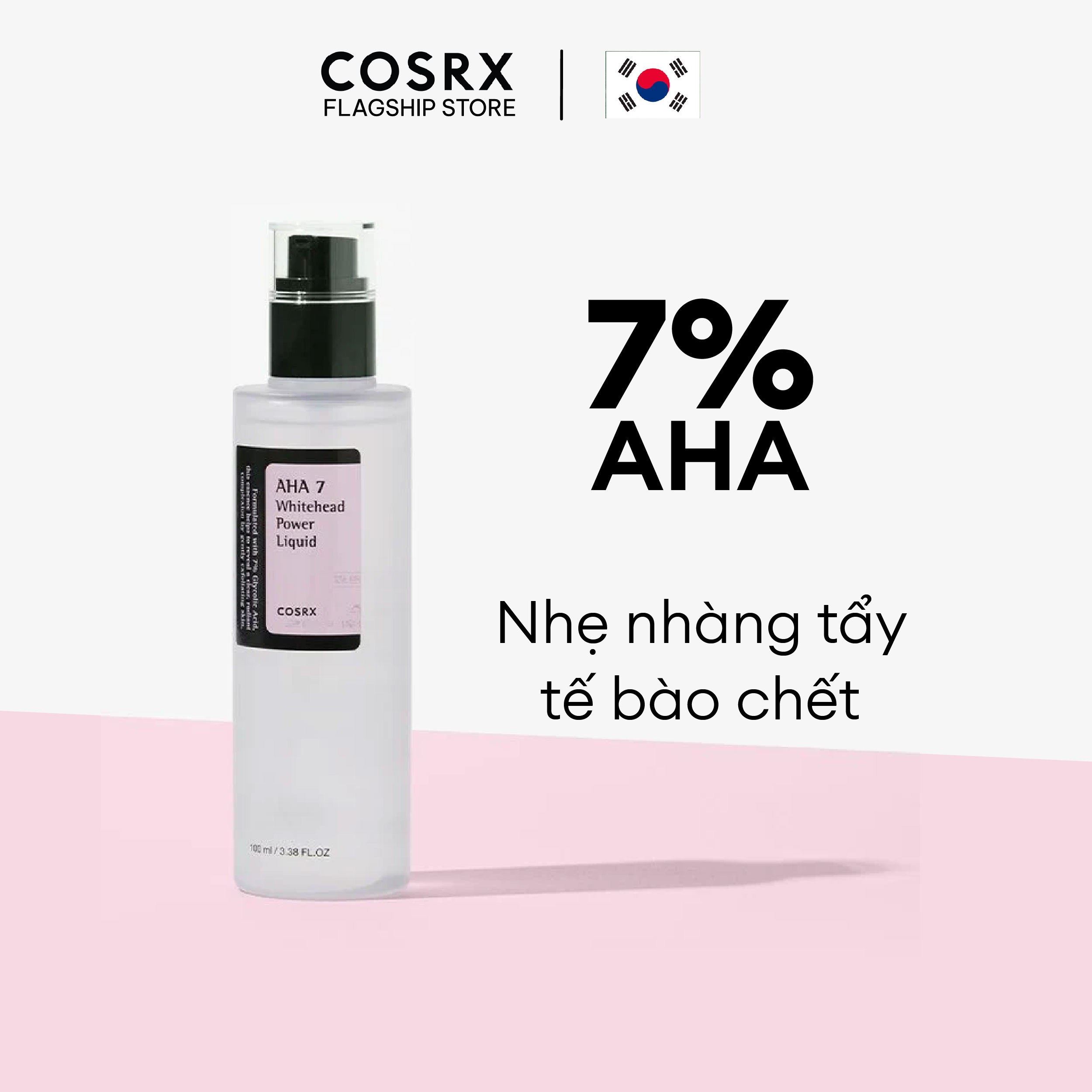 Dung Dịch Tẩy Tế Bào Chết Hoá Học 7% AHA COSRX Whitehead Power Liquid Exfoliator 100ml