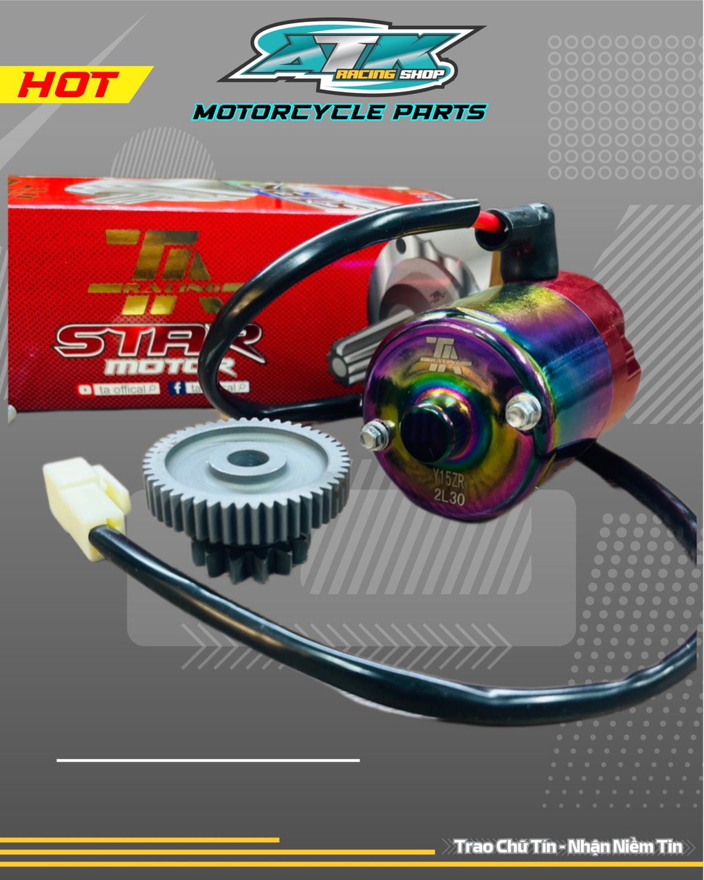 Củ đề độ lớn cho exciter 150, ex135 5s-4s/winner150/sonic thương hiệu ate