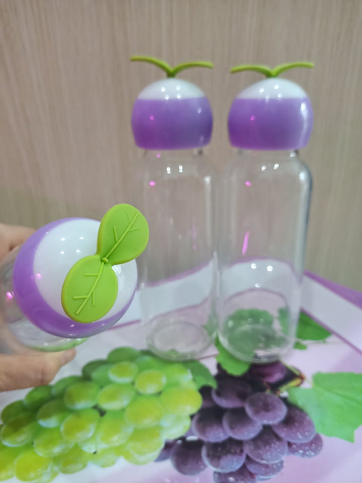 Bình thủy tinh 300ml nắp táo