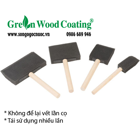 [HCM]Cọ mút (Foam brush) chuyên dùng cho sơn gỗ gốc nước