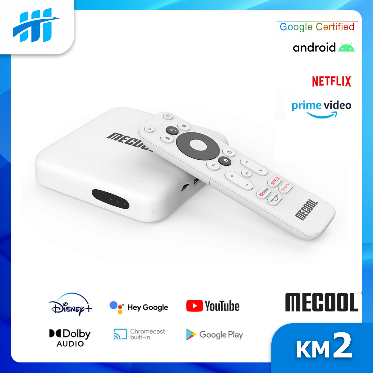 Android TV Box Mecool KM2 - Netflix 4K, AndroidTV 10 CE