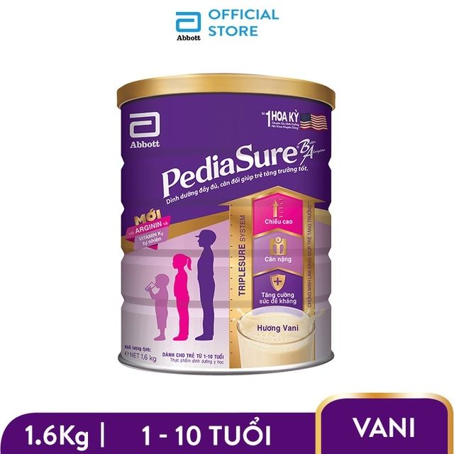 Sữa Pediasure BA Date2022(Pediasure BA1.6kg)