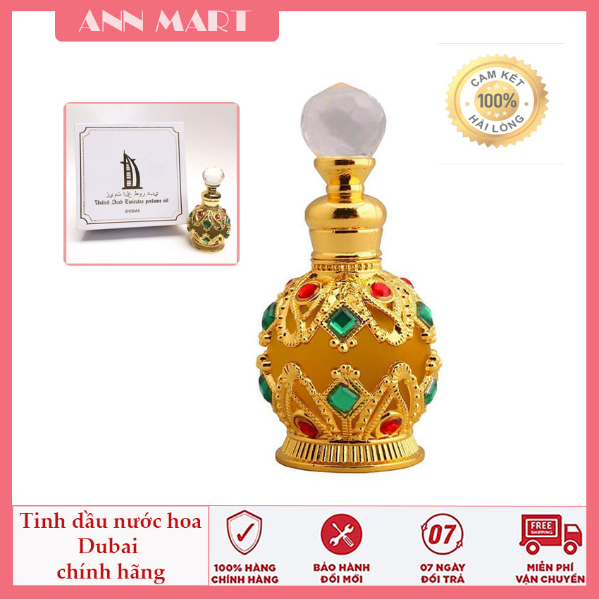 [HÀNG CAO CẤP] Tinh dầu nước hoa Dubai 15ml - Nước hoa Dubai cao cấp - Tinh dầu Dubai chính hãng mùi thơm ngọt ngào, sang chảnh, lưu hương đến 72h - shop ANN MART