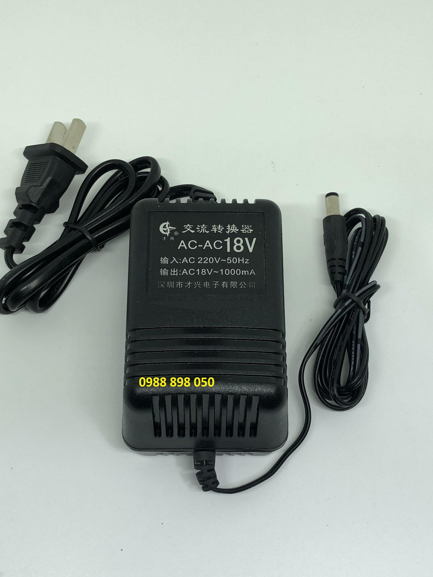 Adapter ac 18v 1000ma