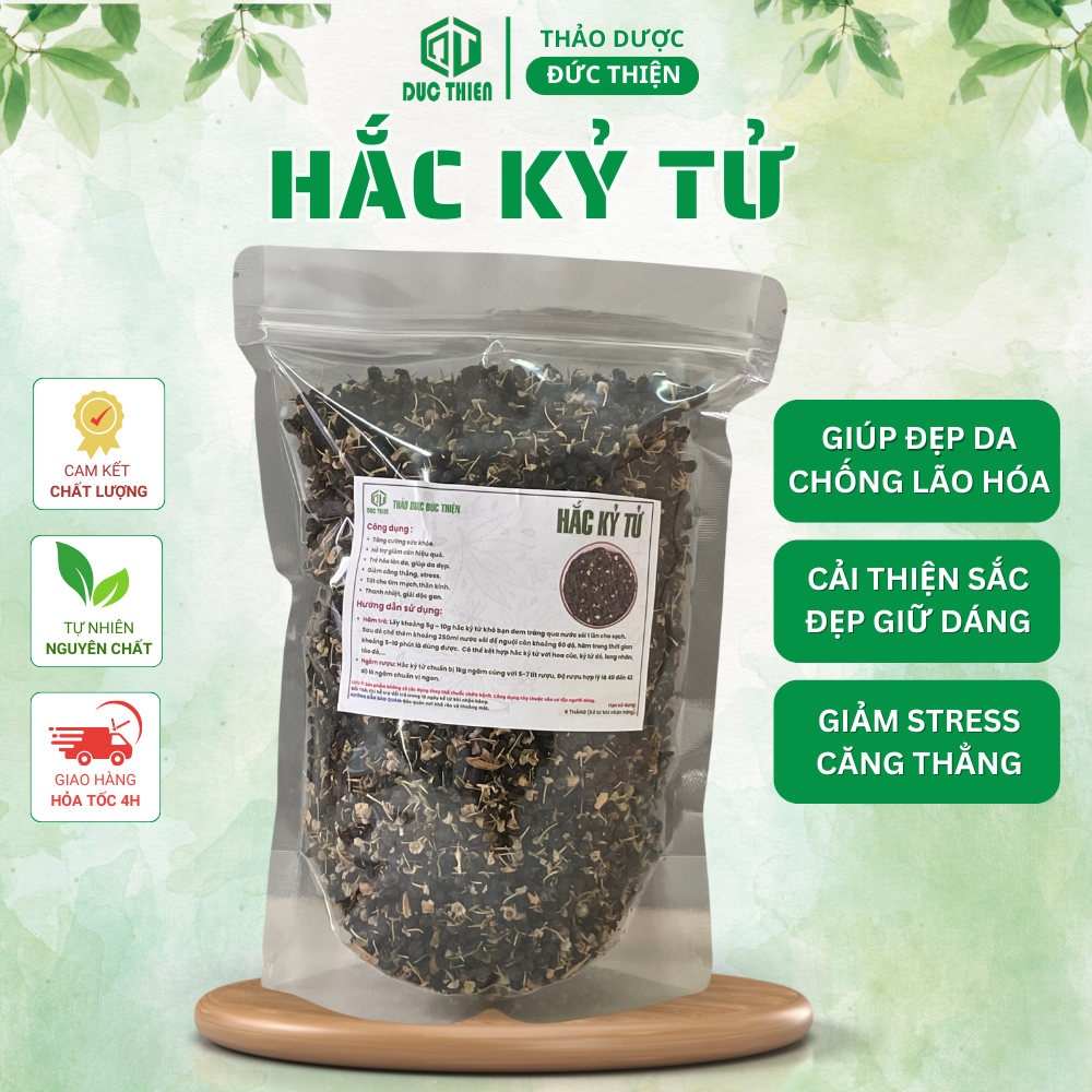 200g, 500g hắc kỷ tử loại 1 đức thiện – làm đẹp, cải thiện nhan sắc, chống lão hóa, hỗ trợ giảm cân
