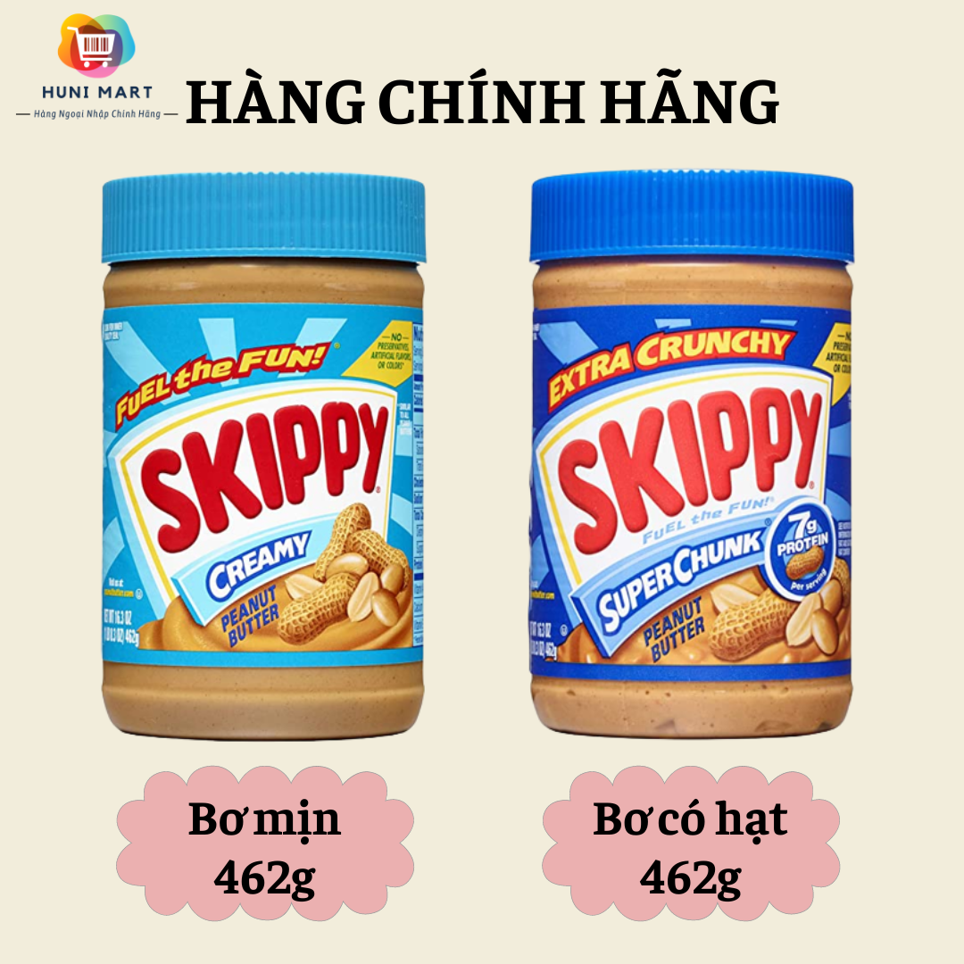 Bơ đậu phộng skippy 462g