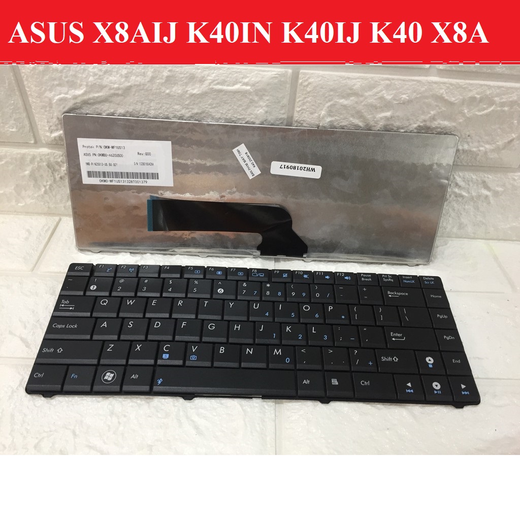 Bàn Phím Laptop ASUS X8AIJ K40IN K40IJ K40 X8A Nhập Khẩu - Bảo Hành Đổi Mới