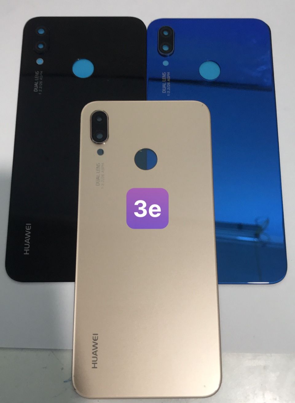 Kính lưng huawei Nova 3E - gồm lưng,kính camera