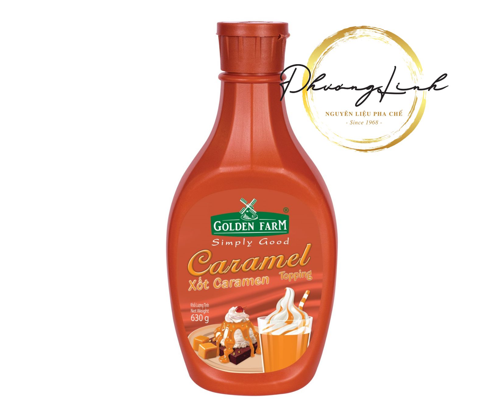 Sốt Vị Caramel Hiệu Golden Farm  Trọng Lượng 630g Sản Phẩm Như Mô Tả 100%