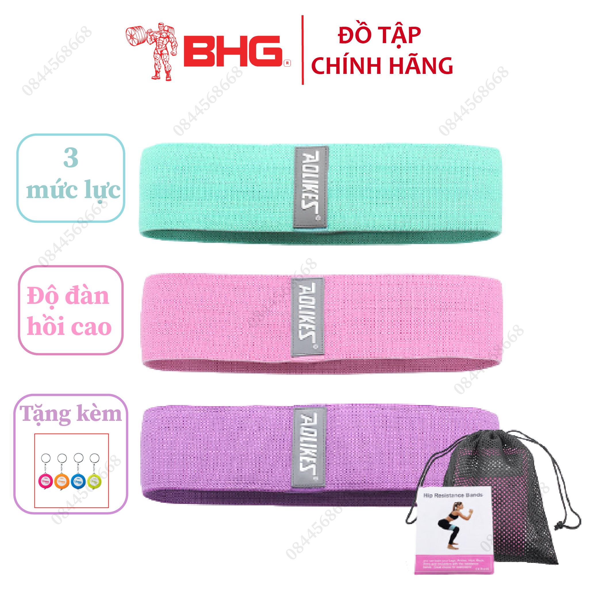 Dây Đàn Hồi Kháng Lực Tập Mông Miniband Aolikes