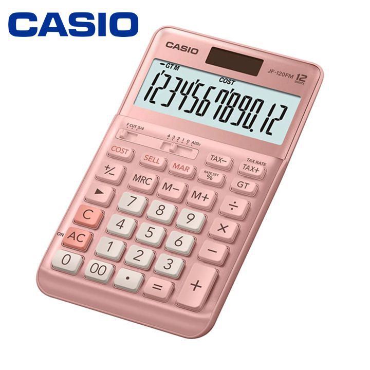 Máy tính casio jf-120fm cỡ nhỏ thông dụng cho kế toán, nvvp