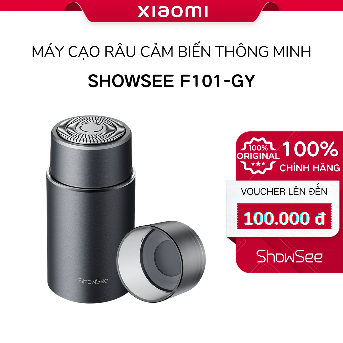 Xiaomi Showsee vỏ bảo vệ từ tính khởi động bằng dao cạo chống nước IPX7 cầm tay cho máy cạo râu cảm biến thông minh - Mi Smart Life