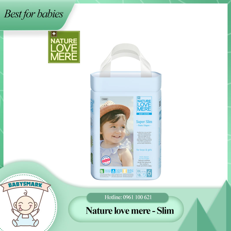 [Quà tặng] Bỉm quần SLIM NATURE LOVE MERE phiên bản 2021 nội địa HÀN QUỐC SizeL22/XL20/XXL18