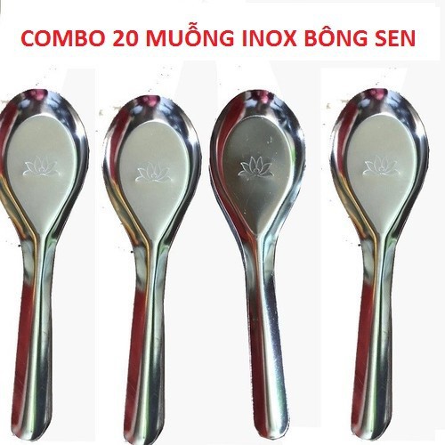 COMBO 10 MUỖNG ĂN CƠM INOX SALA - Chuẩn inox Sala dày dẹp