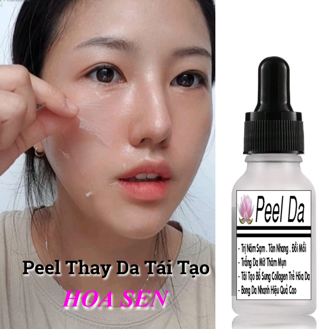 Peel thay da lột xóa nám sạm tàn nhang đồi mồi hoa sen