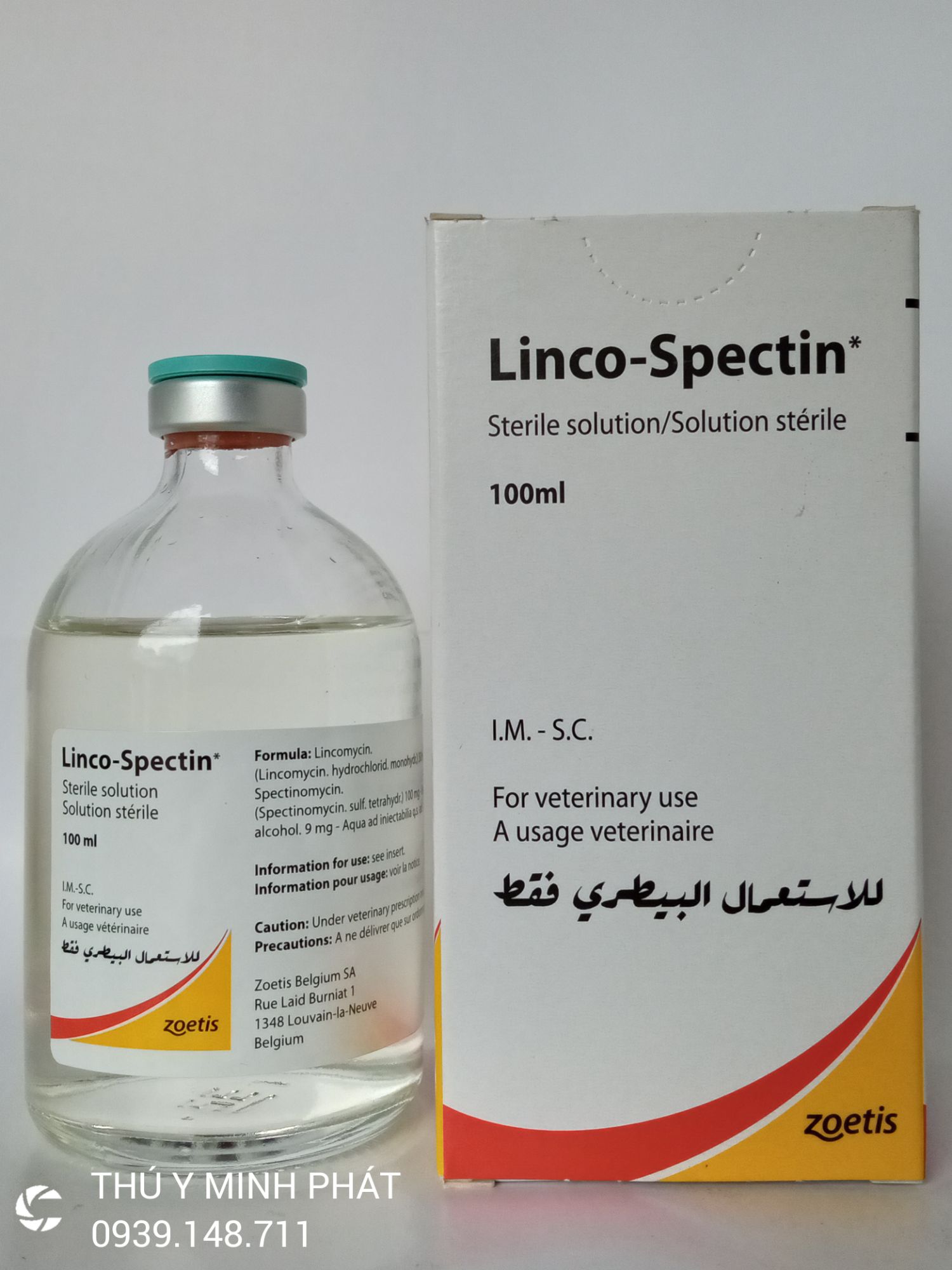 LINCO SPECTIN (Hàng Bỉ) LINCOSPECTIN khò khè xổ mũi cho gà đá 100ml