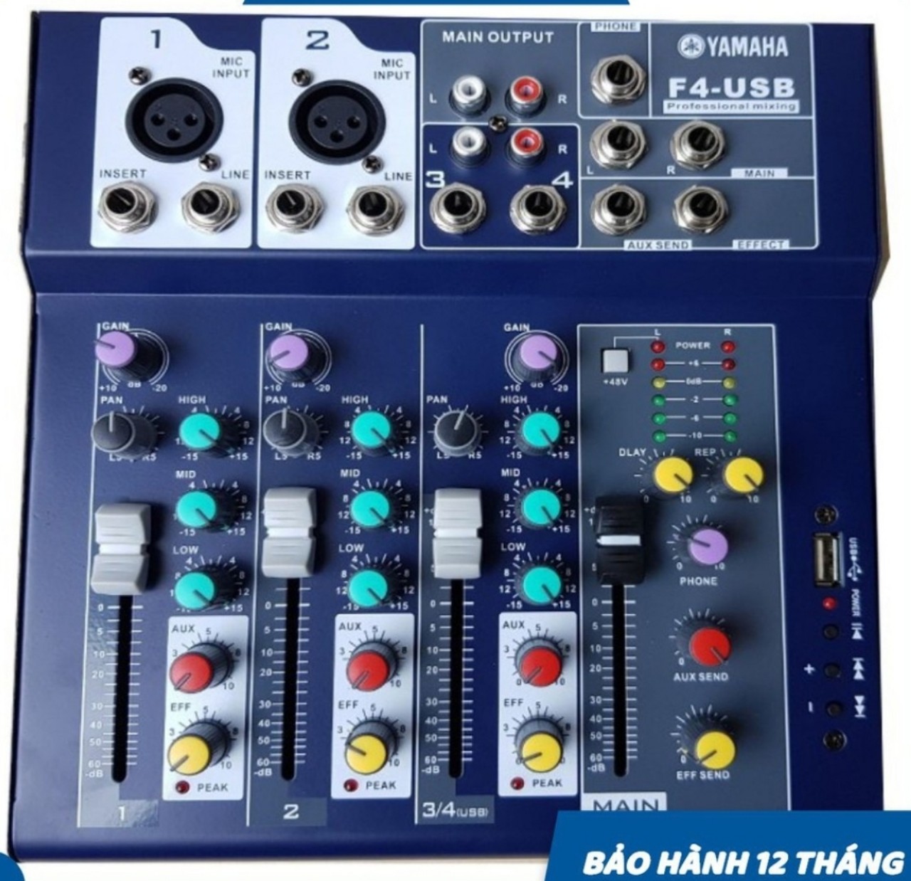Mixer Yamaha F4 Karaoke - Bộ Bàn Trộn Âm Thanh - Bộ Trộn Âm Mixer