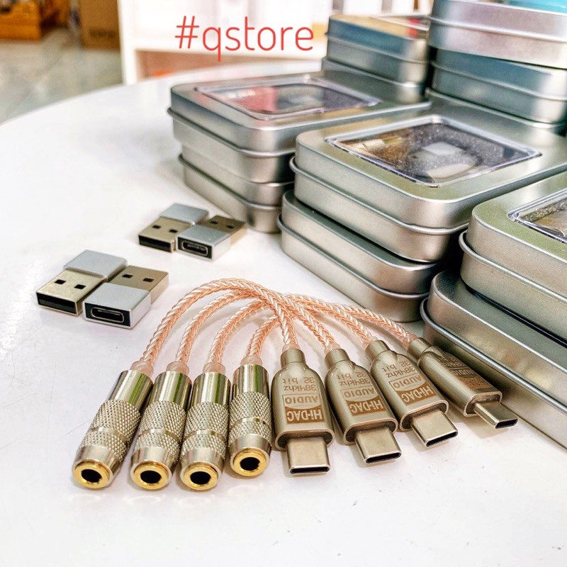 Jack chuyển tai nghe type C sang 3.5 có chip DAC giải mã âm thanh, Hỗ trợ mọi dòng máy, Build thủ công cao cấp