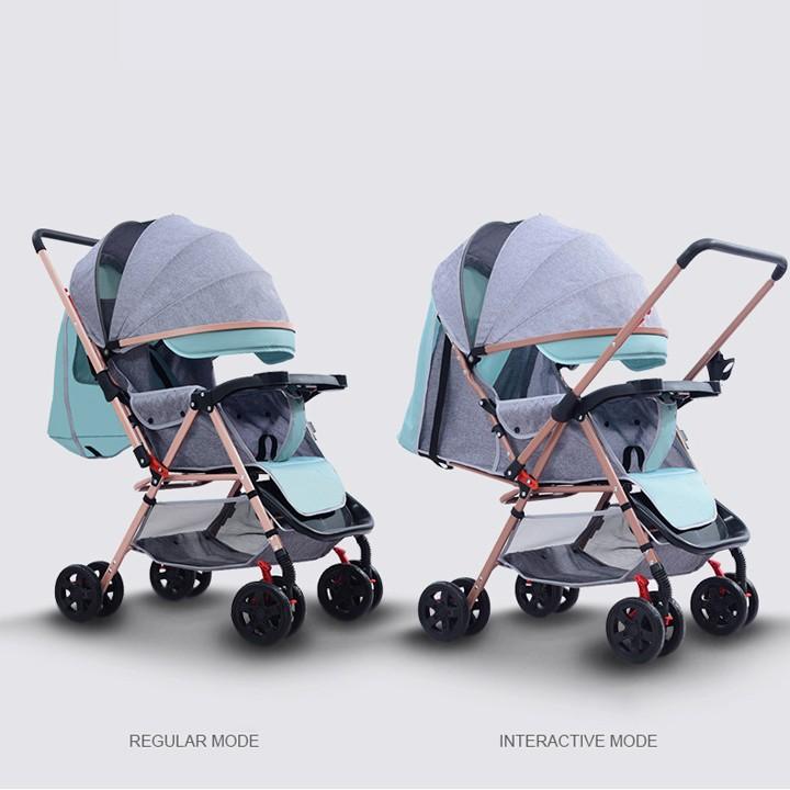 Xe đẩy em bé gấp gọn đa chức năng siêu nhẹ nhập khẩu Đài Loan