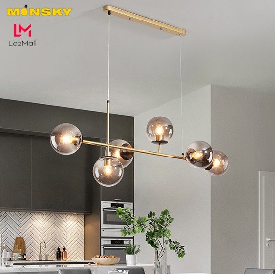 Đèn thả bàn ăn MONSKY VIDAM trang trí nội thất sang trọng, hiện đại - Tặng bóng LED chuyên dụng.