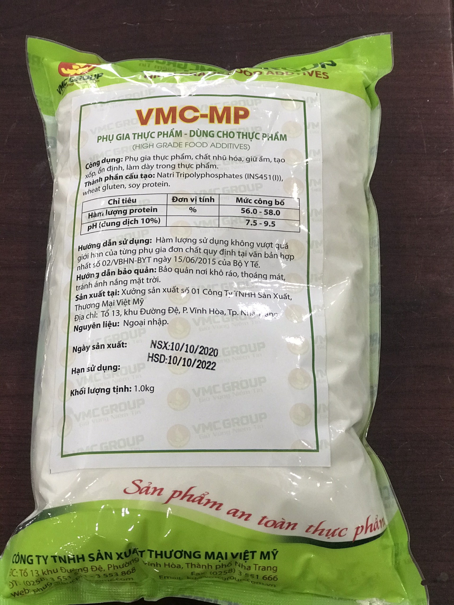 TĂNG KẾT DÍNH CHO THỊT YẾU, THỊT ĐÔNG LẠNH VMC - MP