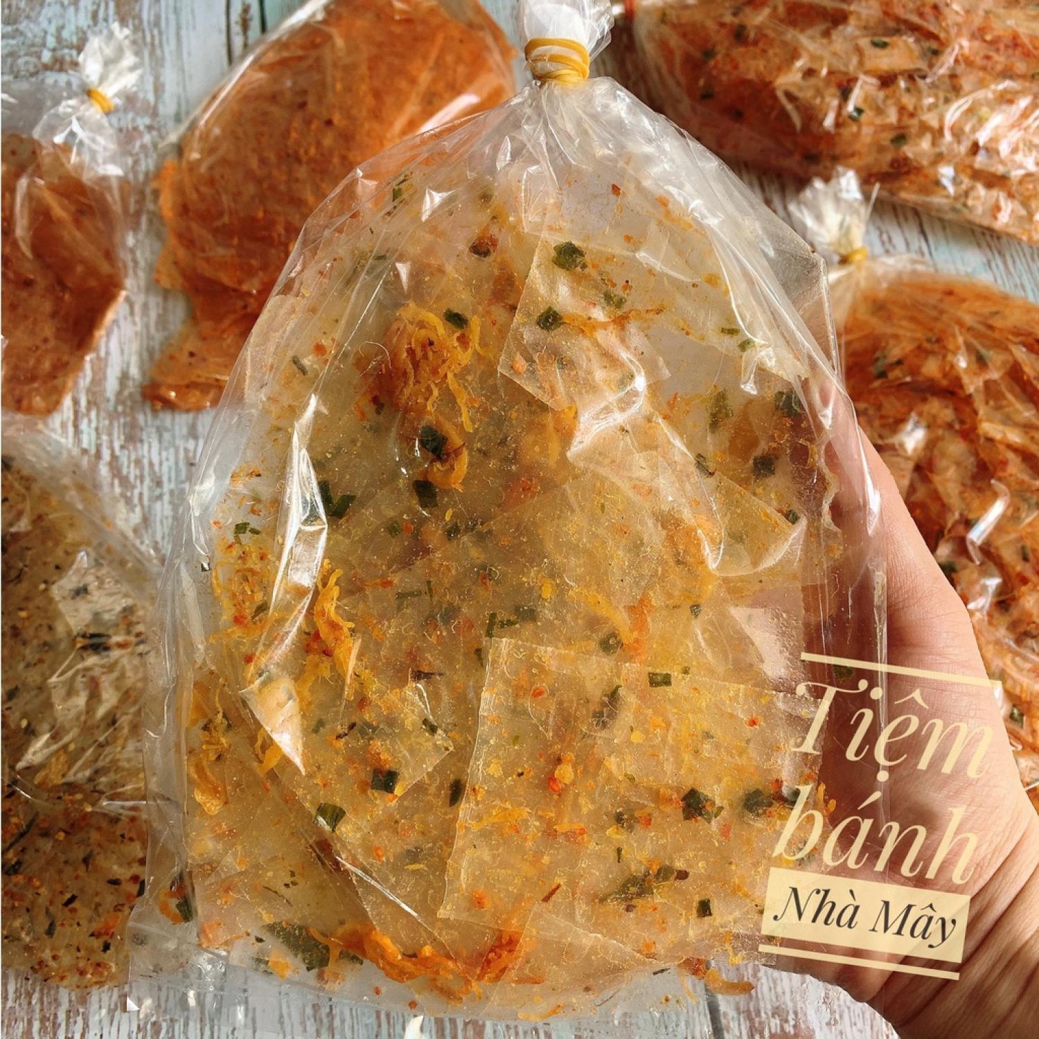 Bánh tráng trộn sẵn vị chà bông vừa vị không cay - bịch to 70g