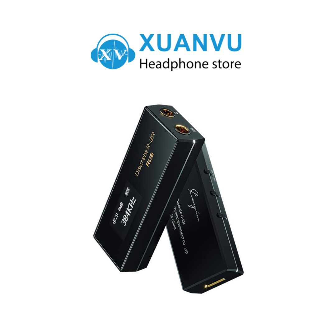 Bộ giải mã dongle dac/amp cayin ru6 - mạch r-2r 24bit, giắc cắm 4.4mm và 3.5mm,
