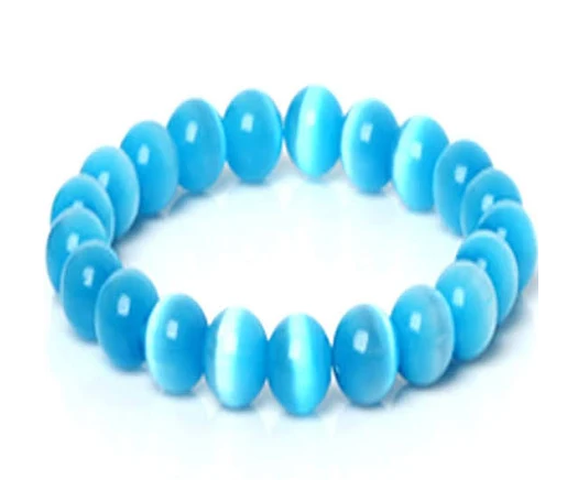 [HCM]Vòng Tay Chuỗi Đá Mắt Mèo may mắn đẹp mê luôn nhé ạ (Xanh Ngọc) 9 ly