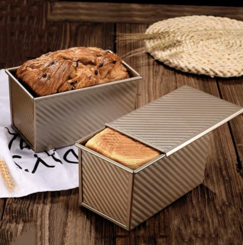 Kèm nắp khuôn nướng bánh chống dính cao câp 450g, khuôn làm bánh mì sandwich, khuôn làm bánh mì gối loại đẹp