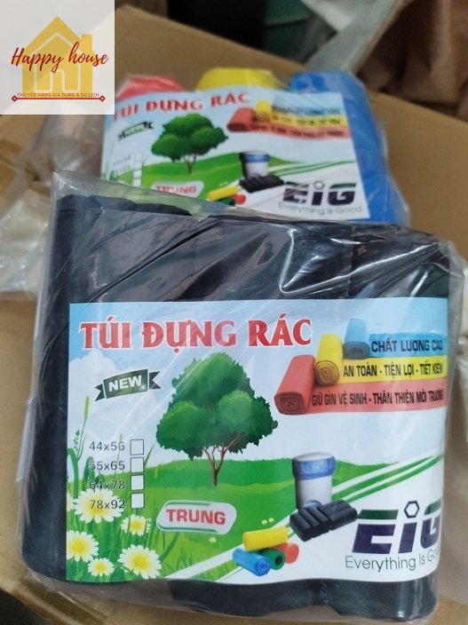Sỉ HCM Túi đựng rác gia đình các size, bịch 3 cuộn túi đựng rác hàng chuẩn 1kg