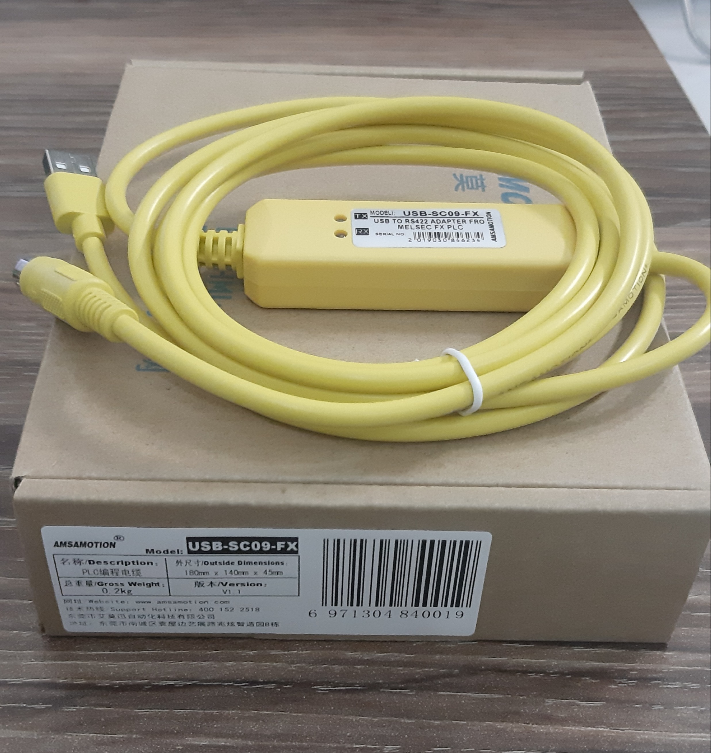 Cáp lập trình plc mitsu usb-sc09-fx